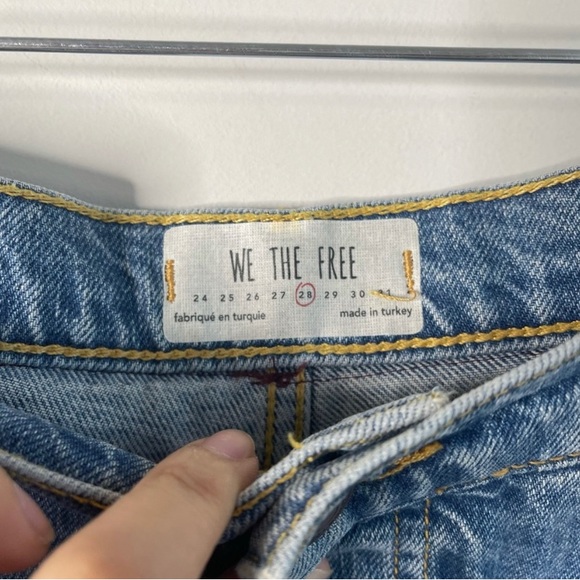 - Free People distressed cut off button fly shorts - Picture 3 of 5